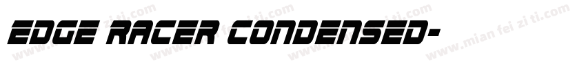 Edge Racer Condensed字体转换